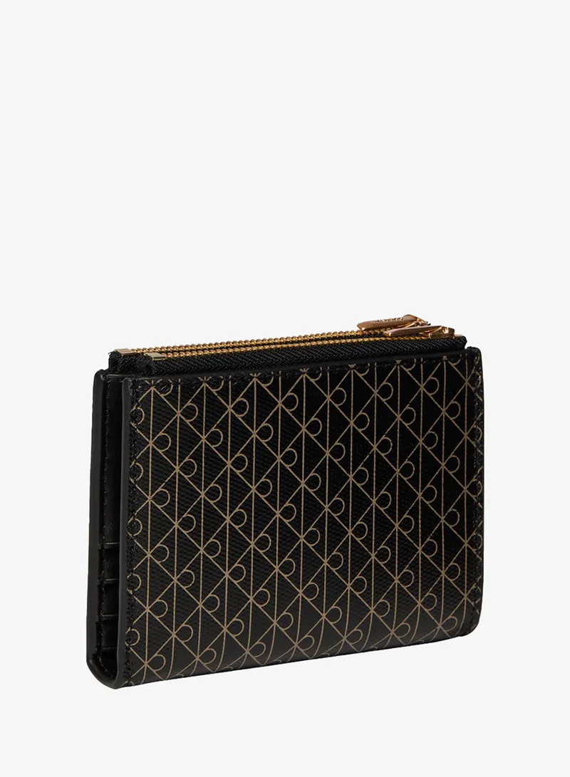 Calvin Klein Emblem Print Zip Bifold Wallet