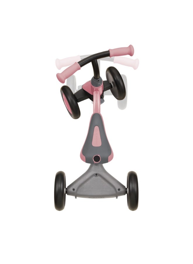 GLOBBER Deluxe 3 in 1 Learning Balance Stroller for Kids – Convertible Ride On Tricycle – Pastel Pink - Image 4