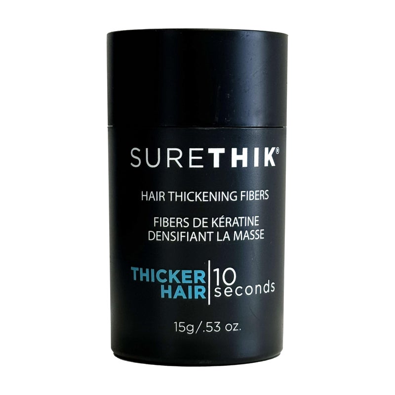 SURETHIK Hair Fibers for Thinning Hair, Building Fibers to Conceal Sparse Areas, Instantly Fuller Looking Hair for Men & Women, Light Blonde, 15g - Image 1