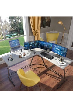 ZUIHAO L Shaped Corner Desk 130cm Home Office Computer Table  - Image 2
