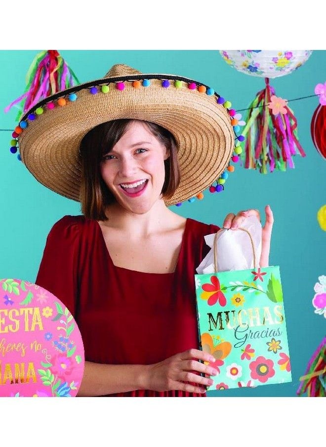 Fun Express Fiesta Muchas Gracias Gift Bags (Set Of 12) Cinco De Mayo Party Gift Bags Supplies  - Image 4