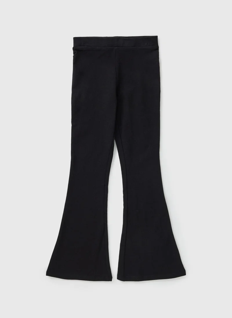 Matalan Girls Black Flare Leggings
