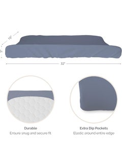Natemia Natemia Changing Pad Cover - 100% Organic Cotton - 16X32 - Perfect for Cradle and Bassinet - Silky Soft and Hypoallergenic - Great Baby Shower - Registry Gift  - Image 2