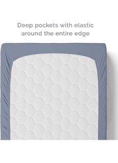 Natemia Natemia Changing Pad Cover - 100% Organic Cotton - 16X32 - Perfect for Cradle and Bassinet - Silky Soft and Hypoallergenic - Great Baby Shower - Registry Gift  - Image 3