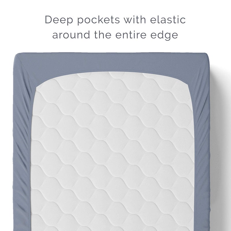 Natemia Organic Cotton Changing Pad Cover - 16x32 - Silky Soft & Hypoallergenic - Fits Cradle & Bassinet - Perfect Baby Shower Registry Gift - Image 3