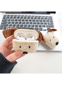 Airpods 4 Headphone Protective Case Cartoon Plush Doll For Apple1/2/3 Gen Pro Wireless Bluetooth Soft-Color:Plush Soft Shell-Long Ears Brown Dog-Model:Airpods (third Generation) Protective Case