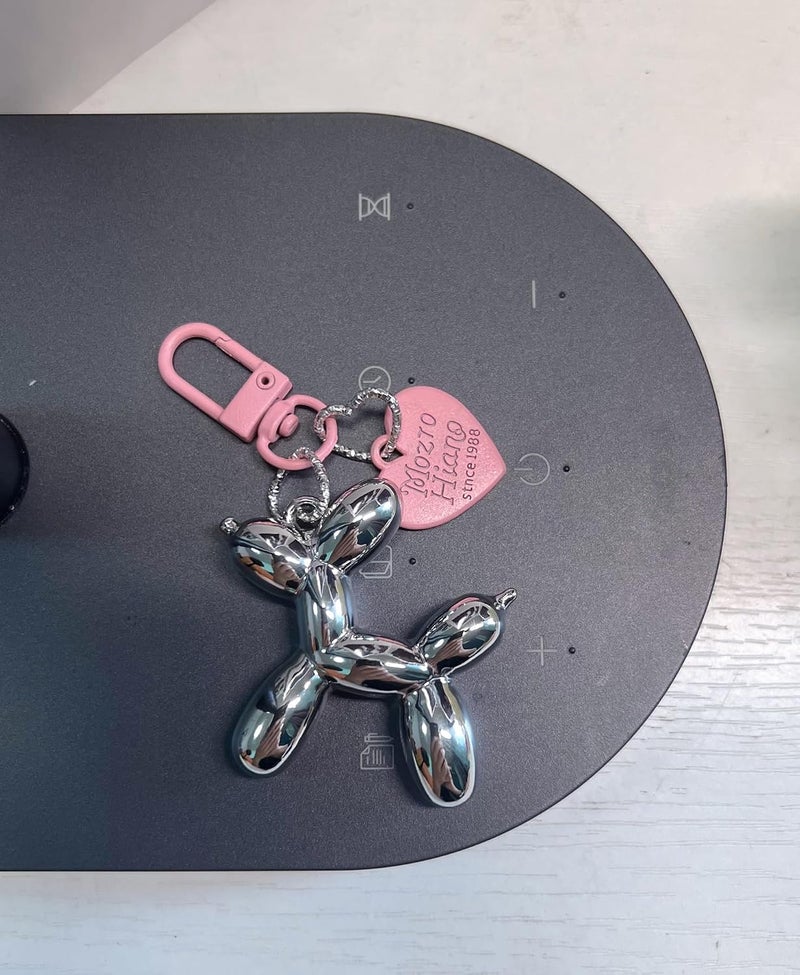 LAEKOU Jelly Balloon Dog Design Keychain for Women, Cute Girls Key Chain, Key Chains Accessories for Car Keys - Image 5