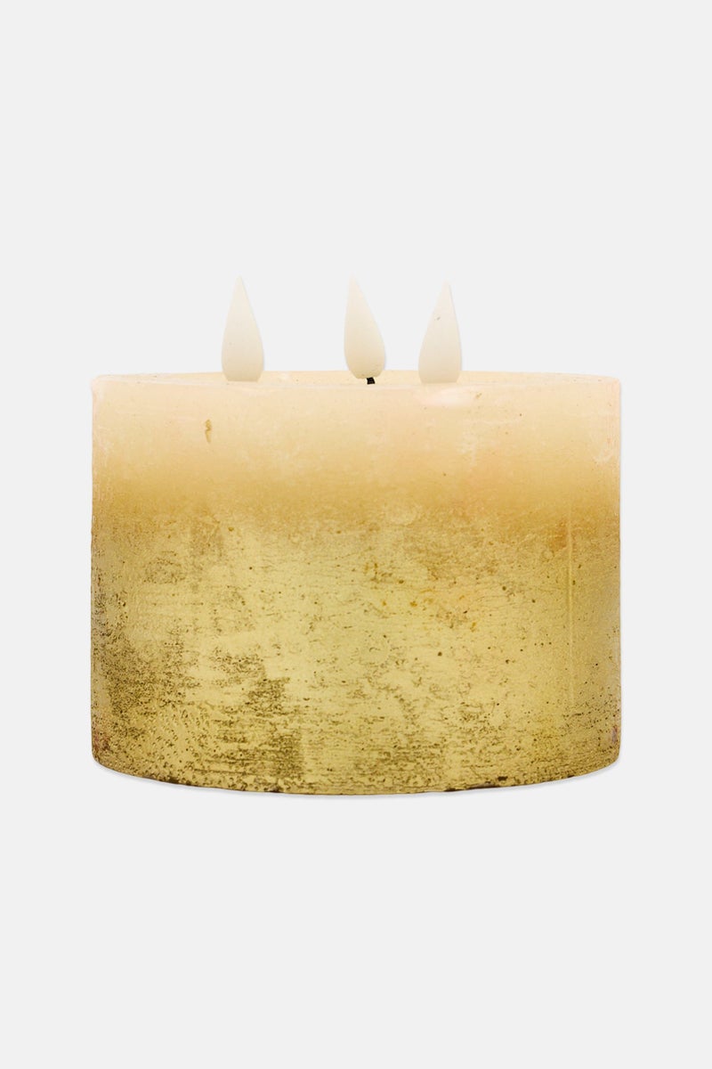 Muy Mucho Led Wax Candle, Gold - Image 2