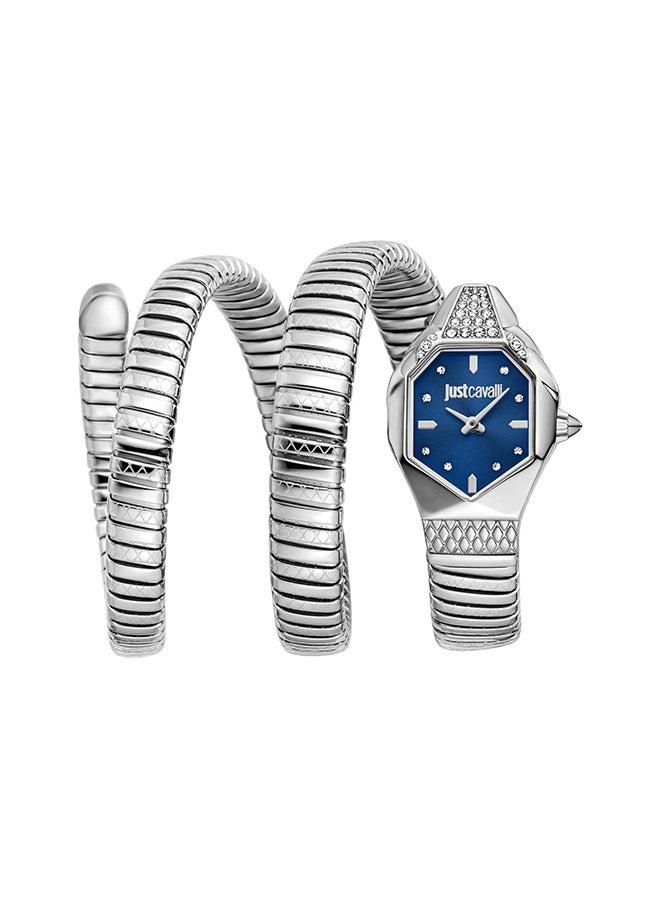 Just Cavalli جست كافالي ليدي سنيك أمبرا JC1L370M0025 - ساعة كوارتز أنثوية بيدين من الفولاذ المقاوم للصدأ - Image 1