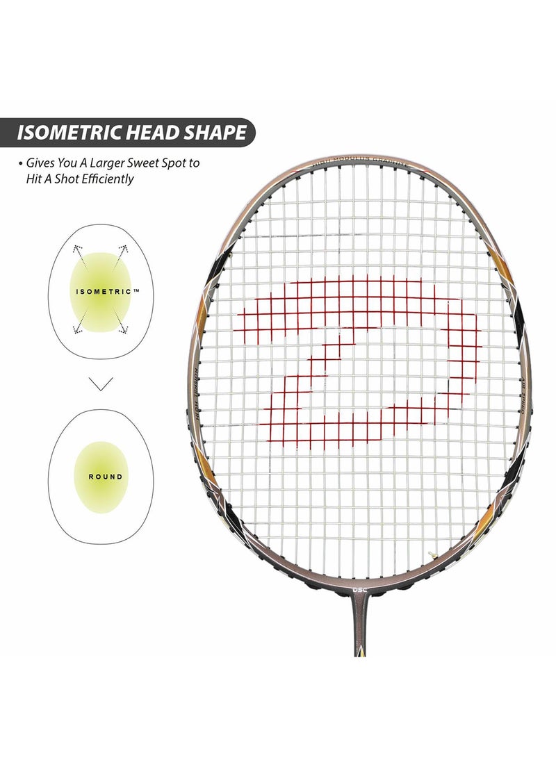 دي أس سي نانو لايت 2000 مضرب كرة الريشة | تصميم خفيف الوزن | أداء متين | الديناميكا الهوائية المتقدمة - Image 5