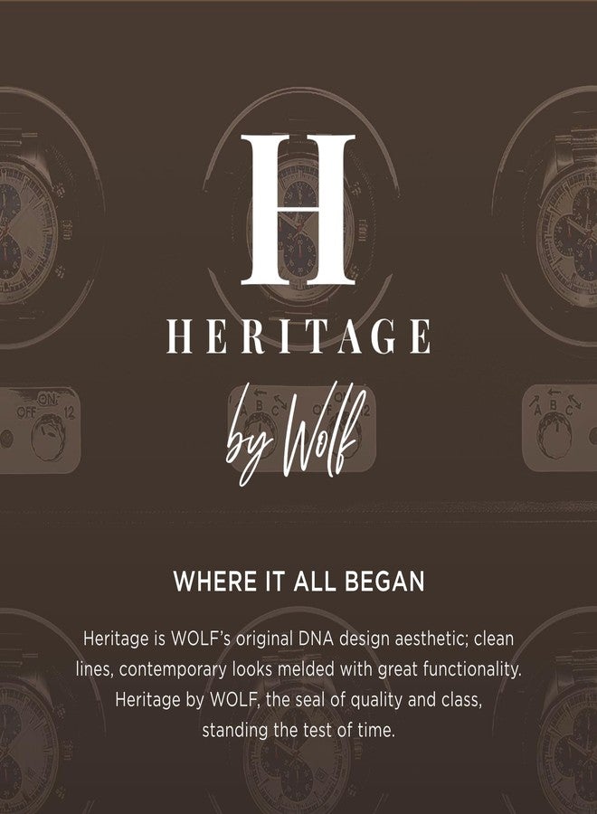 Wolf Designs WOLF Heritage Mini Oval Box, Black - Three Compartments - Includes Travel Case - Image 5