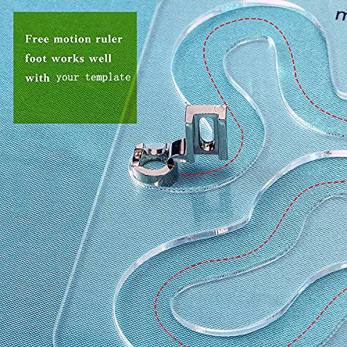 YRDQNCraft Low Shank Ruler Foot Free Motion Darning Foot for Frame Free Motion Quilting Embroidery Fits All Low Shank Sewing Machines Singer, Janome New Home, Brother, Kenmore, Baby Lock, Pfaff - Image 4