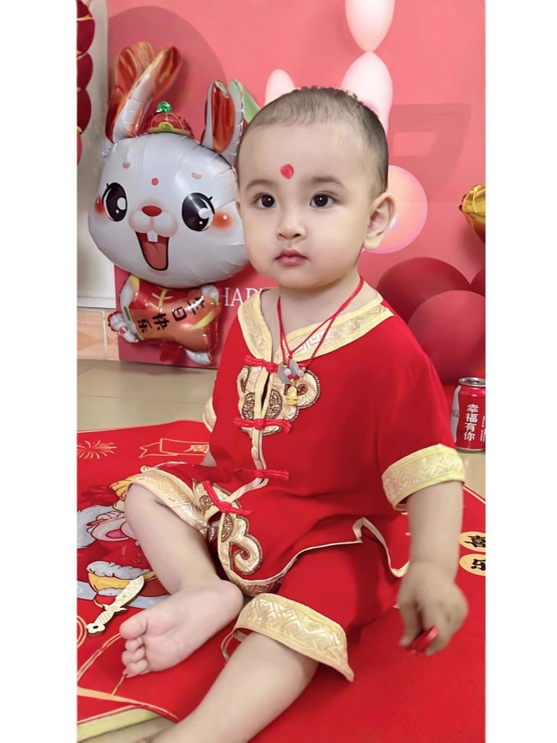 Explosions Baby One-Year-Old Clothes Catch Week Baby 1-Year-Old 2 Clothes Boys Children Summer Tang Birthday Summer Wear - Image 5
