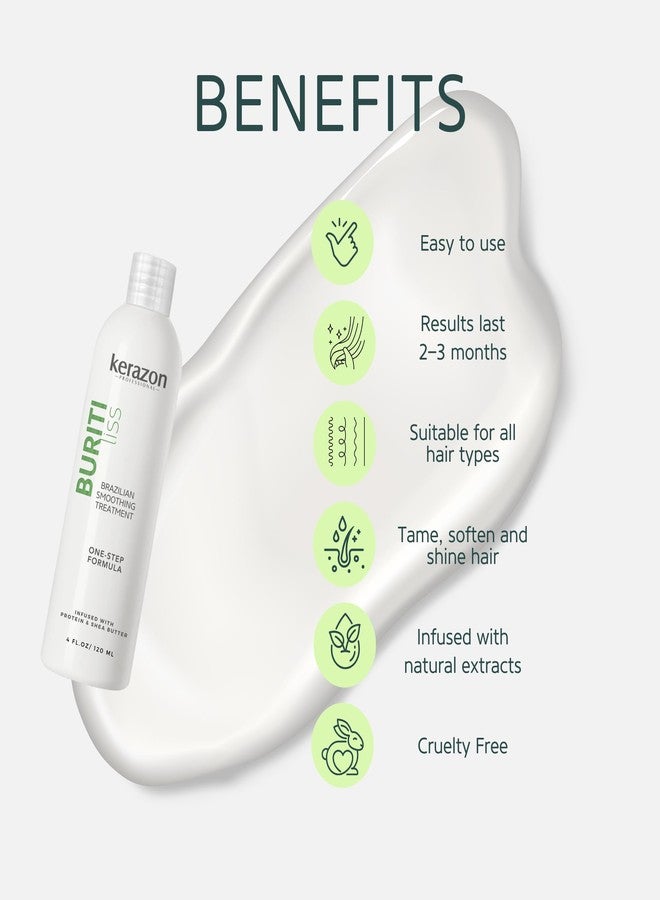 Kerazon Buriti Liss Brazilian Smoothing Treatment, One-Step Formula, 4 fl oz - Image 4