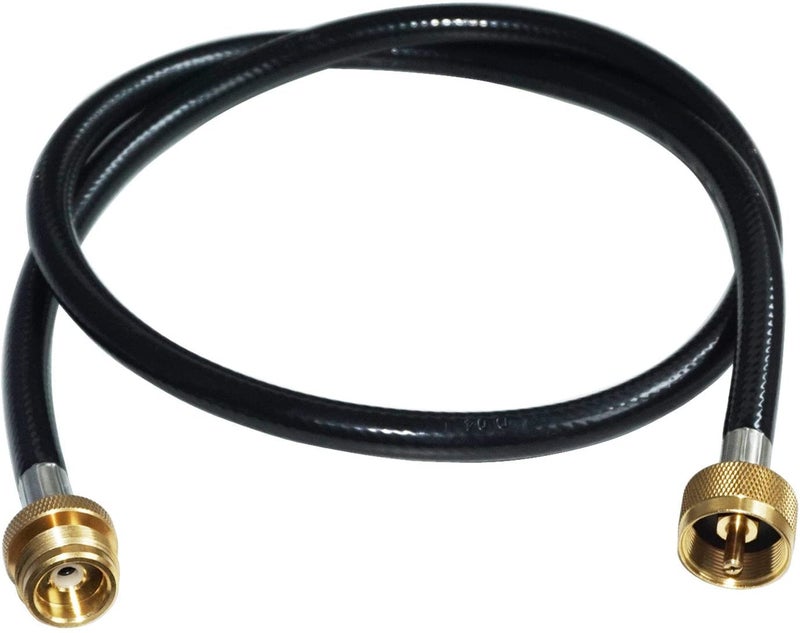 DOZYANT 5 Feet Propane Torch Extension Hose for Propane Tree Distribution Tree Post Assembly 1" x20 Male Throwaway Cylinder Thread - T and Y Connector - Image 1