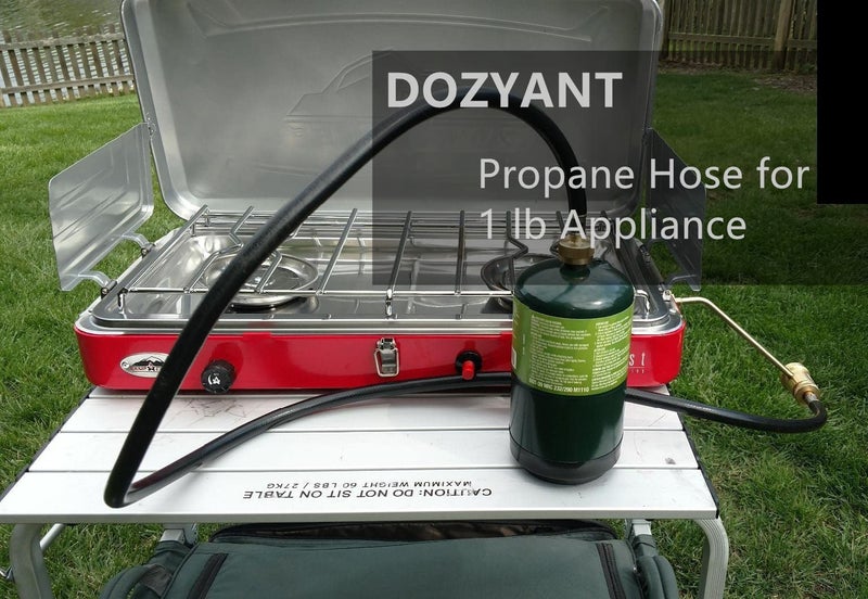 DOZYANT 5 Feet Propane Torch Extension Hose for Propane Tree Distribution Tree Post Assembly 1" x20 Male Throwaway Cylinder Thread - T and Y Connector - Image 3