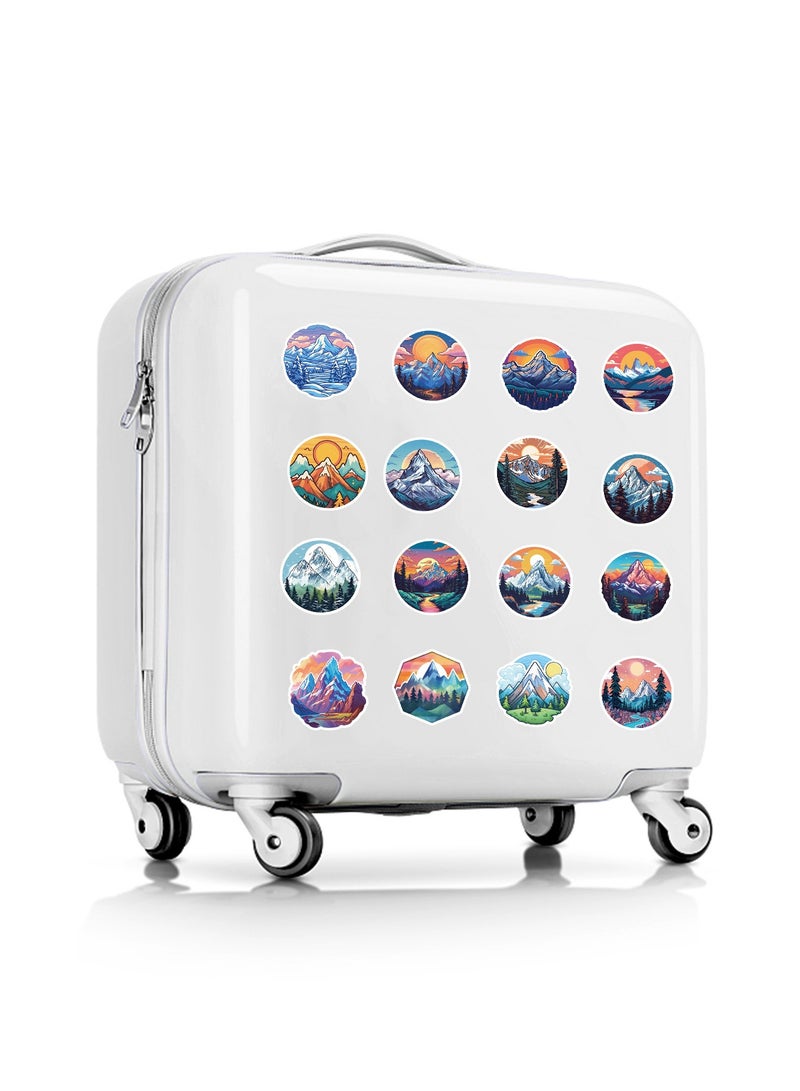 ORAINBOW 50 Pcs Snow Capped Mountain Scenery Stickers Beautiful Decals Vinyl Waterproof DIY Decorations for Laptop Water Bottle Guitar Supplies Gift for Family Friends  - Image 5