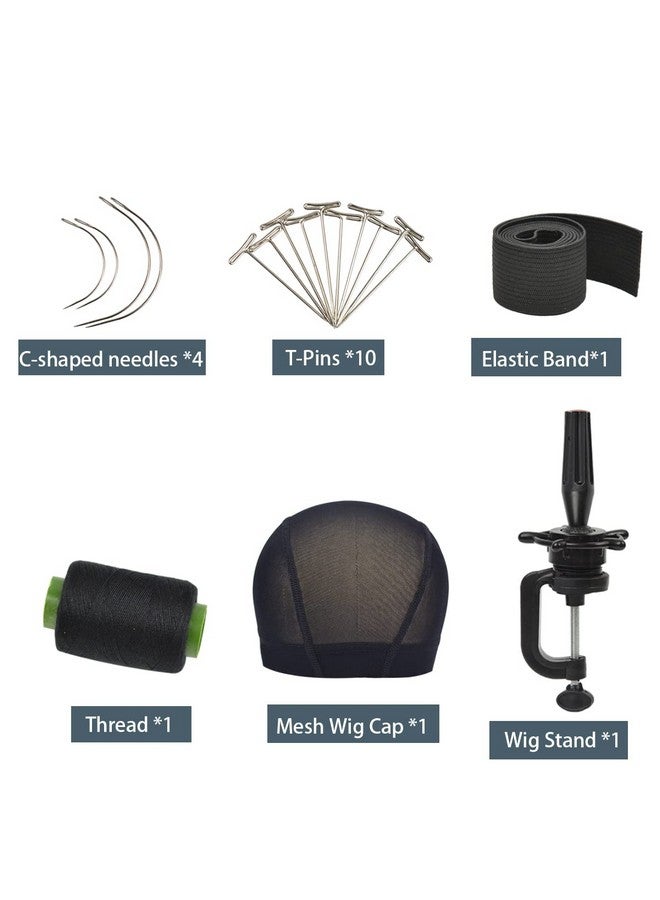 YTBYT 23 Inch Wig Head Cork Canvas Block Head Wig Display Styling Head Mannequin Head With Stand and Mounting Holes - Image 3