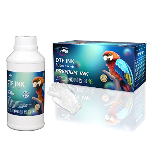 Enlite Premium DTF White Ink for DTF Heat Transfer Film Printing, Used for Printhead L1800 L805 R1390 4720 I3200 XP600 DX7 DX5 5113, Great Fluency, Whiteness and Covering Rate, 16.9oz - Image 1