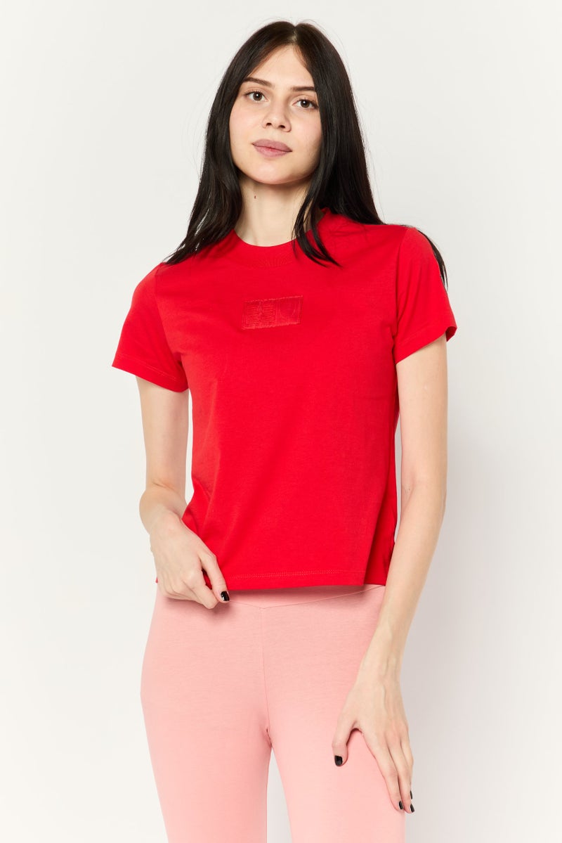 PUMA Puma x Scuderia Ferrari Women Sportswear Fit Short Sleeve Outdoor Top, Red  - Image 1