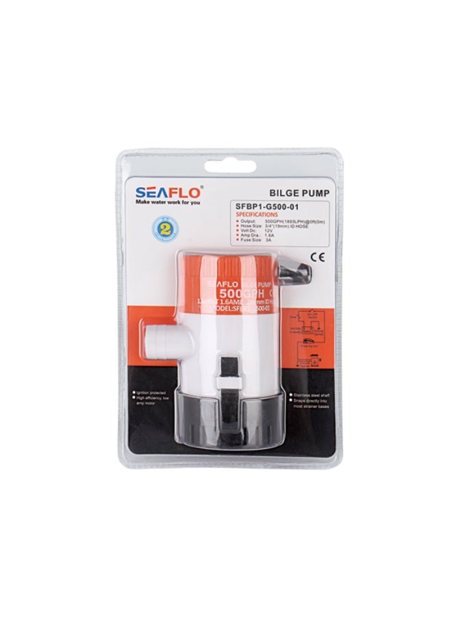 SEAFLO 1100GPH Bilge Pump 12V 24V Marine Submersible Boat Pump 1-1/8 Inch Outlet - Image 1