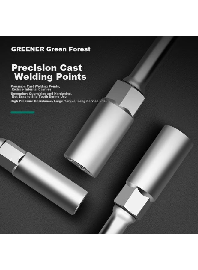 Greener 3-way Socket Wrench Set 8*10*12mm 2 Pieces Household Y-shaped Socket Wrench Tire Wrench Automotive Repair - Image 3