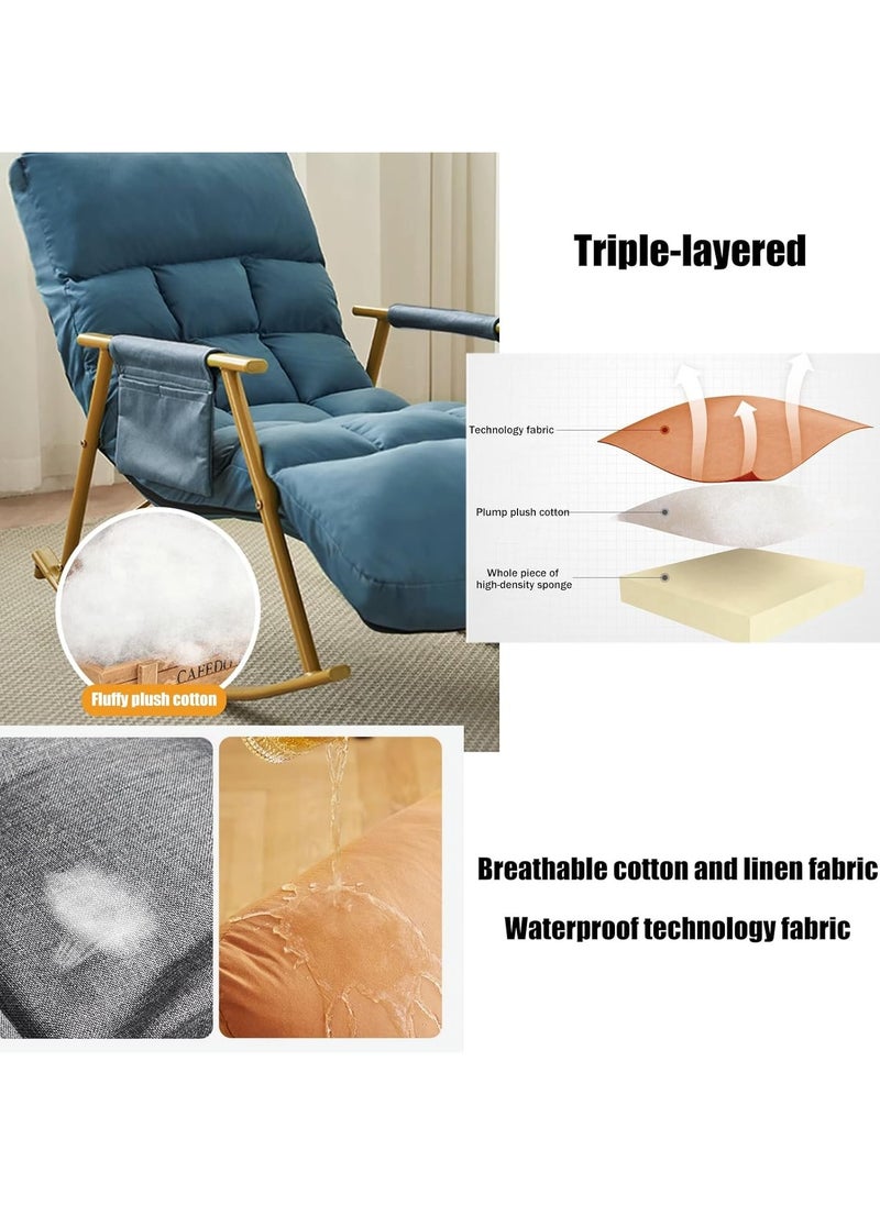 DubaiGallery - Modern Recliner Chair Relaxing Living Room Chair, Folding Living Room Chairs 5 Adjustable Speeds, Relax Chair, Rocking Chair With Adjustable Backrest, Outdoor Garden Lounge Chairs, Living Room Chairs - Image 1