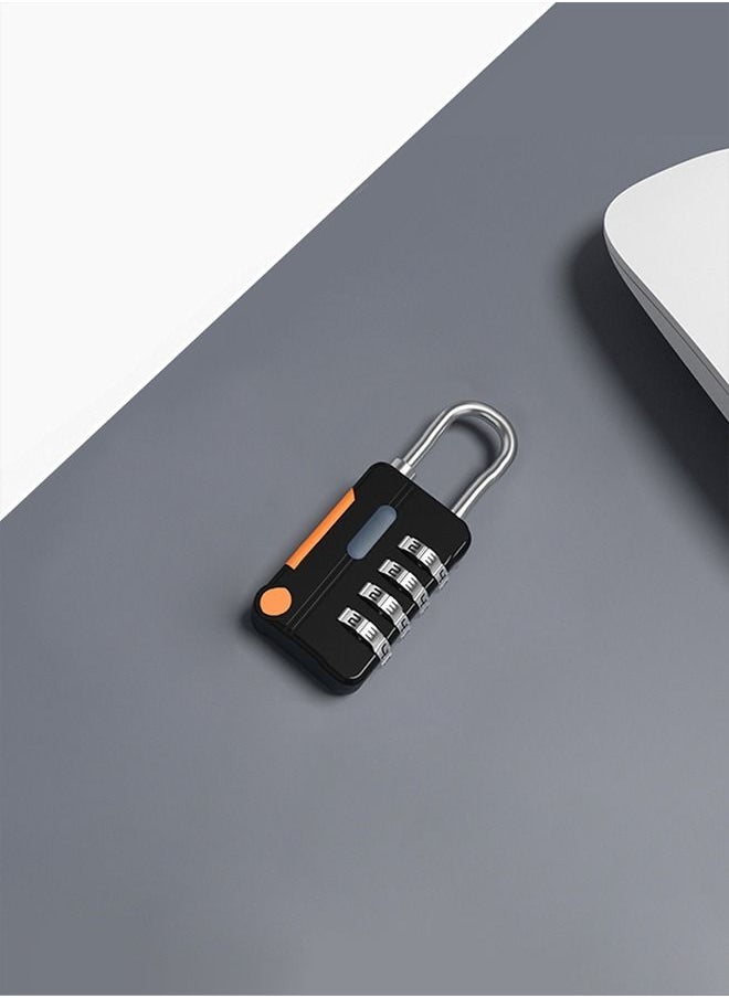Haidue 2 Pack Combination Lock 4 Digit Outdoor Waterproof Padlock Black  - Image 3
