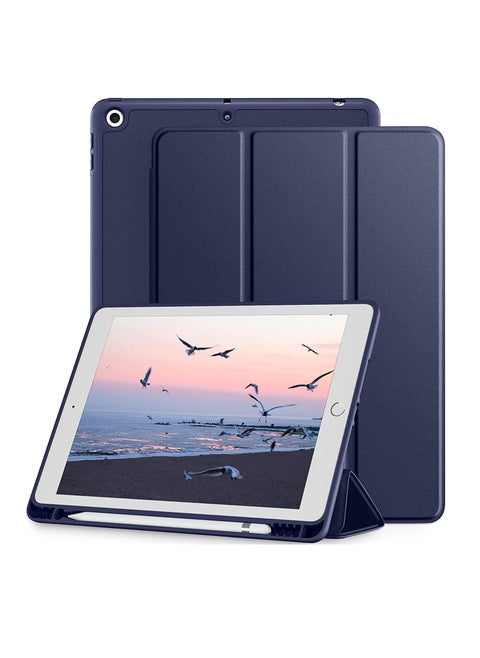 IPad Case 9.7 Inch For 2017 2018 Ultra Slim Lightweight Smart Stand With Magnetic Wake Sleep Function 5th 6th Generation Hard Shell Dark Blue