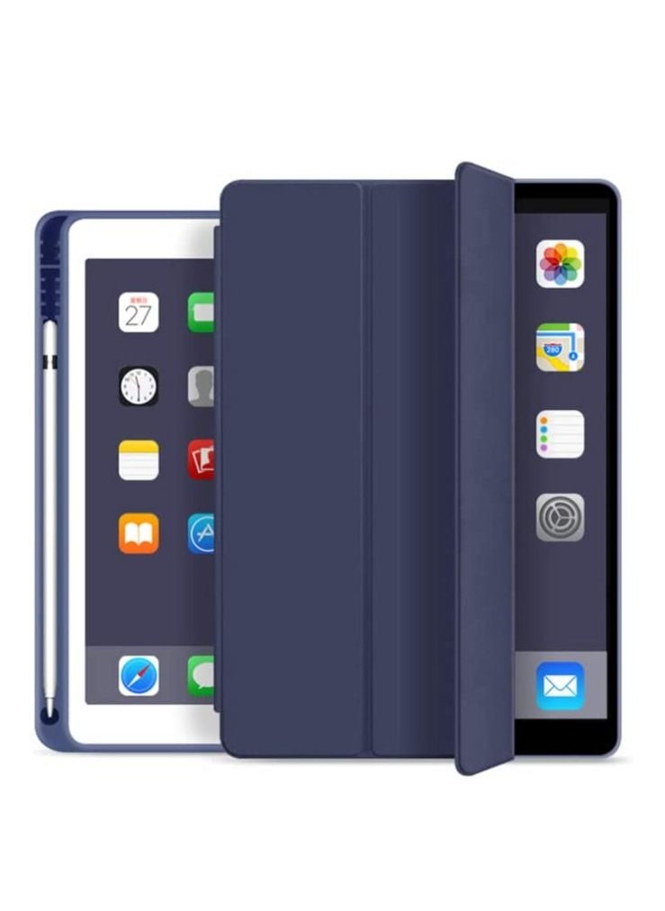 IPad Case 9.7 Inch For 2017 2018 Ultra Slim Lightweight Smart Stand With Magnetic Wake Sleep Function 5th 6th Generation Hard Shell Dark Blue