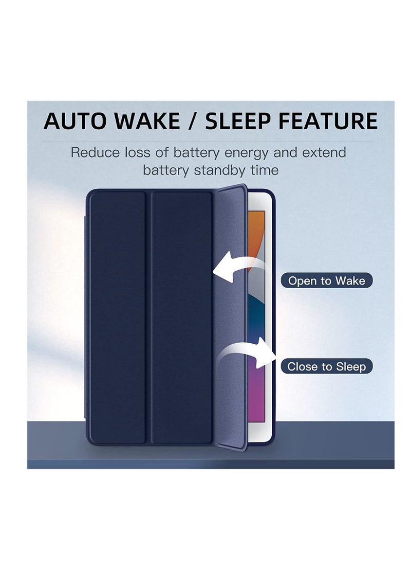 IPad Case 9.7 Inch For 2017 2018 Ultra Slim Lightweight Smart Stand With Magnetic Wake Sleep Function 5th 6th Generation Hard Shell Dark Blue