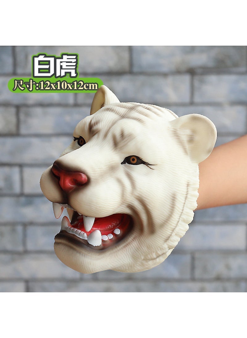 null - Dinosaur Hand Puppet Soft Rubber Model Toy Zebra [hand puppet]] - Image 1