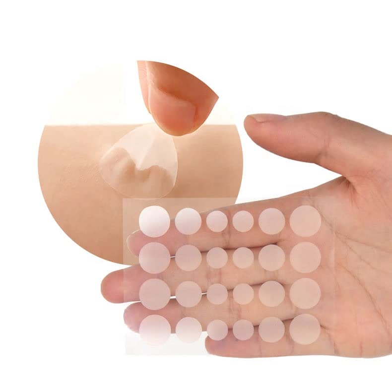 Mluffy 36Pcs Face Spot Scar Care Sticker Invisible Absorbing Spot Dot Waterproof Pimple Patch Sheet for Girls Skin Care Transparent Pack Of 1 - Image 1
