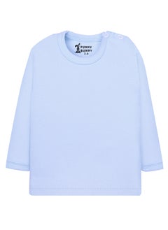 Funny Bunny Pack Of 2 Plain Color Long Sleeve Undershirt For Baby Boy  - Image 4