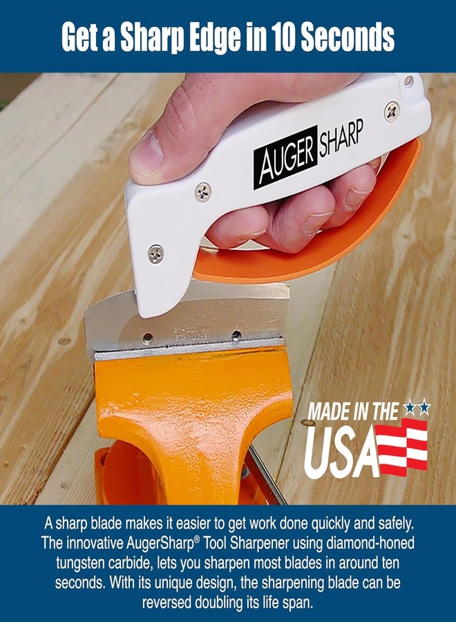 أكيو شارب أداة شحذ أدوات حفر الجليد AccuSharp AugerSharp، بشفرة من كربيد التنجستن مصقولة بالماس، تشحذ وترمم وتصلح وتصقل شفرات أدوات صيد الجليد الباهتة بسرعة. - Image 4