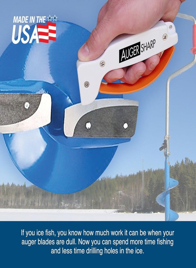 أكيو شارب أداة شحذ أدوات حفر الجليد AccuSharp AugerSharp، بشفرة من كربيد التنجستن مصقولة بالماس، تشحذ وترمم وتصلح وتصقل شفرات أدوات صيد الجليد الباهتة بسرعة. - Image 5