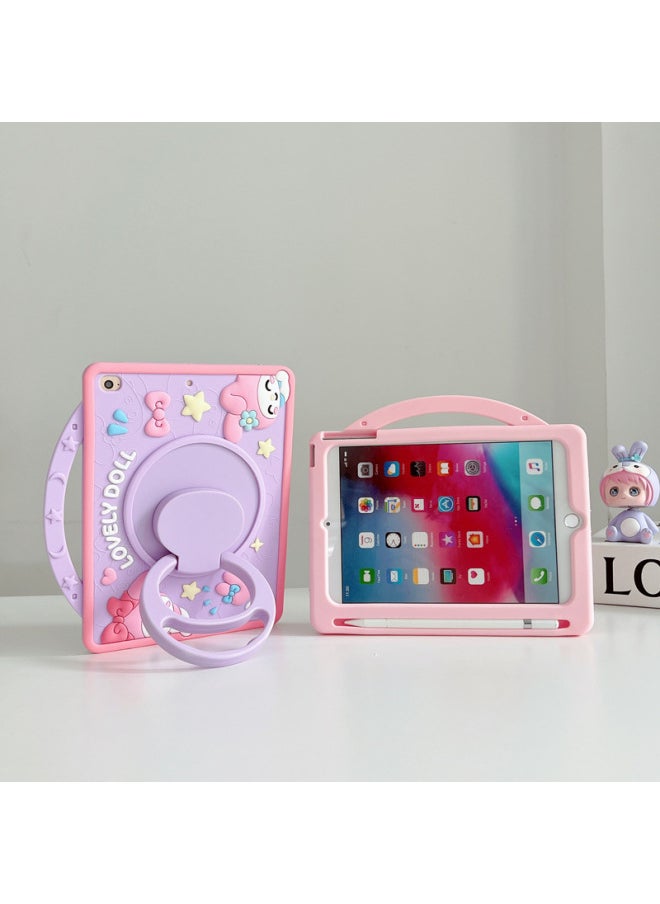 Protective Cover 10.2 Apple Tablet Ipad10/silicone Mini1/2/3 Soft Pro4/5air Generation Shell-Color:360 Portable Pen Slot Purple Melody-Applicable Model:Pro11 Inch 2018/2020/2021/2022  - Image 4