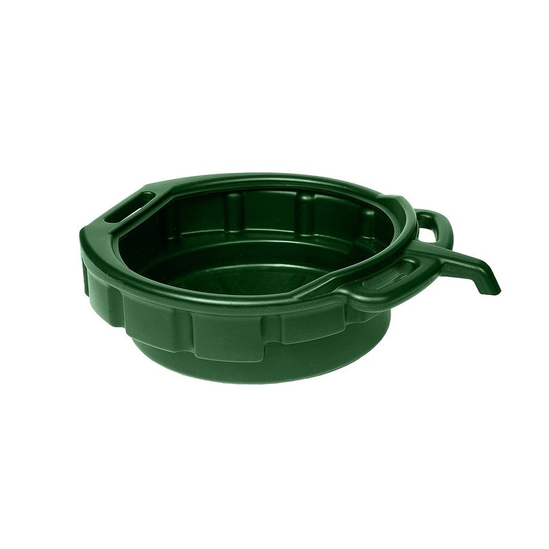 Funnel King 4Gallon Oil Coolant and AntiFreeze Change Drain Pan Car Container Ideal For Automotive Motorcycle Drain Safely 6 12 High by 18 Wide Green Made in USA
