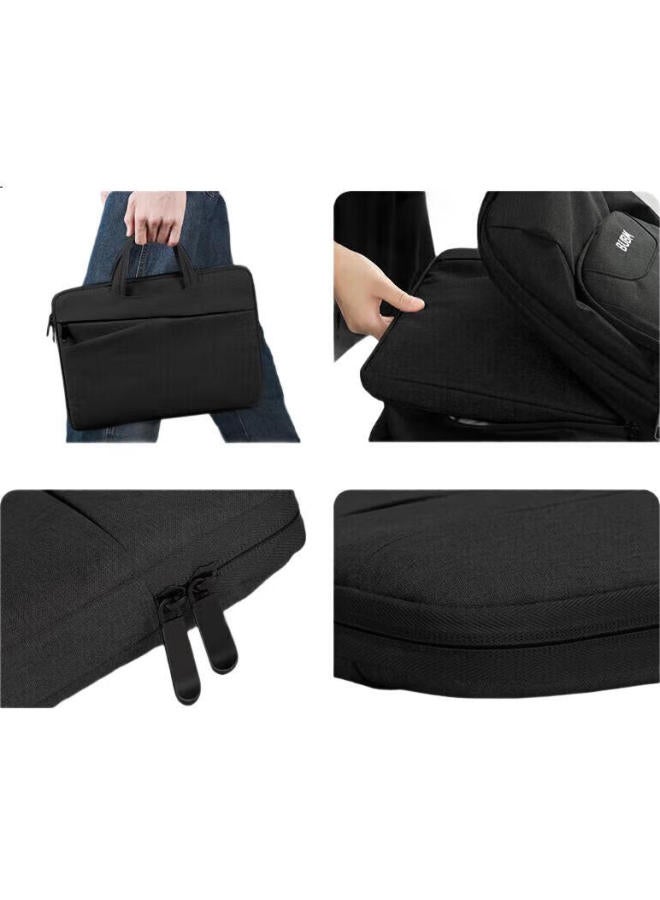 Bubm Laptop Handbag For Men And Women, 14-Inch Apple Lenovo Huawei Laptop Bag, Briefcase Inner Pocket Bag, Black - Image 1
