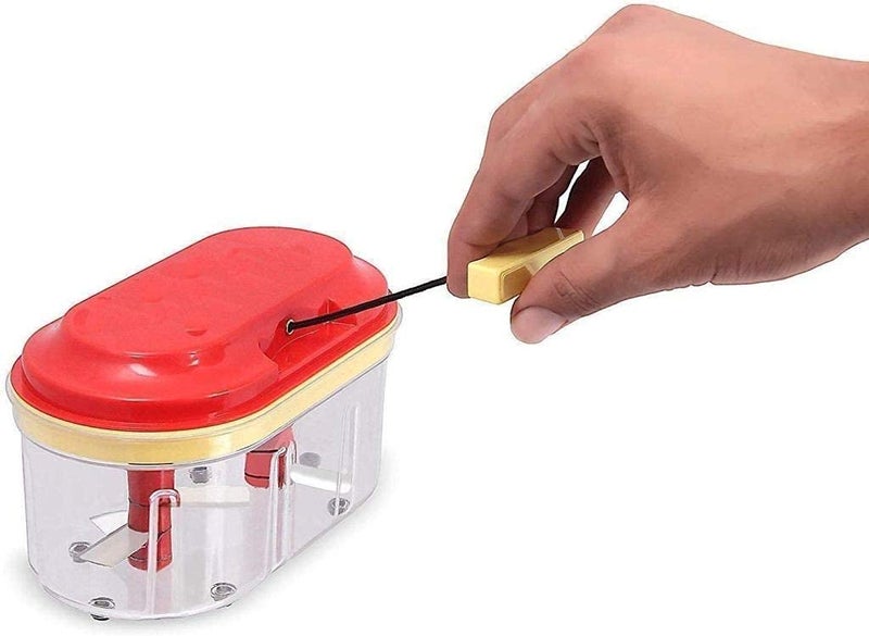 LUCC1N Vegetable Nuts ChopperDori Chopper Dual Blades Twins Chopper HandPowered Double Bowl Twin Fruit Vegetable Big Twin Chopper - Image 2