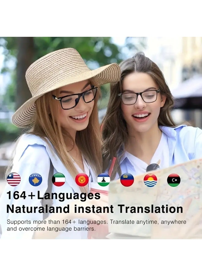 general AI Smart Glasses, Supports 160 Languages Real-Time Translation, Chat GPT System, New Multifunctional Audio Glasses for Men and Women with Built-in Microphone and Speaker, High Definition Voice Calls and HIFI Music Quality, Music Playback and Hands-Free Calls, Physical Color Changing Lenses, High-Quality, Suitable for Comfortable Cycling, Safe Driving, Fun Fishing, Casual Travel, and Everyday Office Wear, Holiday Gift - Image 4