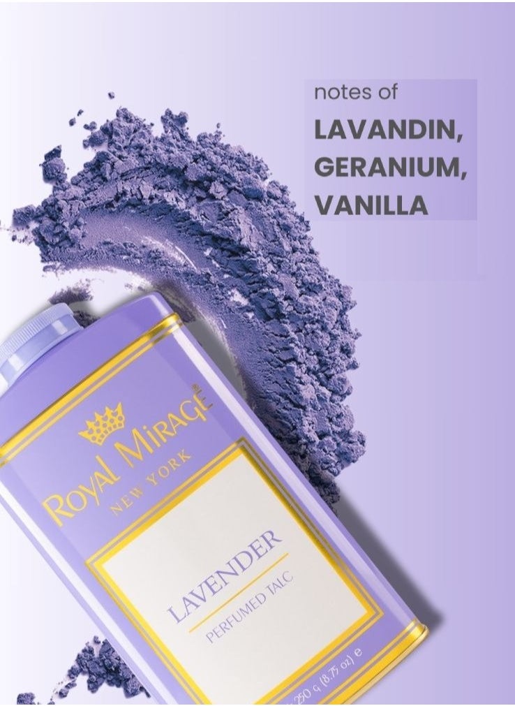 ROYAL MIRAGE - Royal Mirage 250g Talc Lavender - Image 1