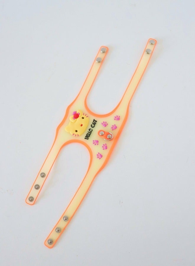 Luminous Vest for Cats and Dogs to Repel Mosquitoes, High visibility Safety Vest, Suitable for Walking Running High Visibility to Repel Bugs Suitable for Small and Medium Pets Vest Sleeves(Orange) - Image 3