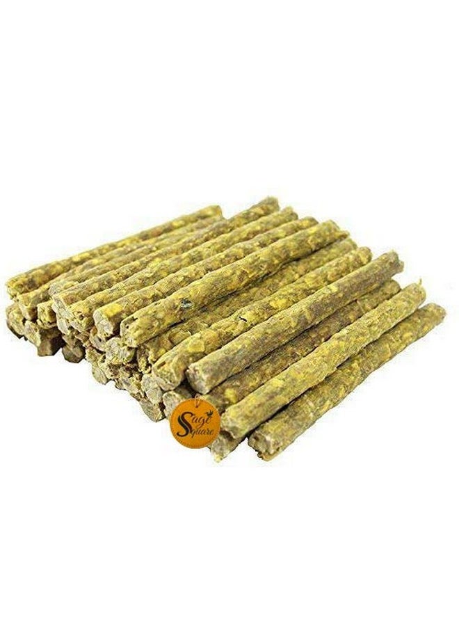 Sage Square Dog Chew Munchy Dental Treat Chicken Flavor Barksticks Munchies (Yellow Sticks) (Pack Of 4Kg)  - Image 1