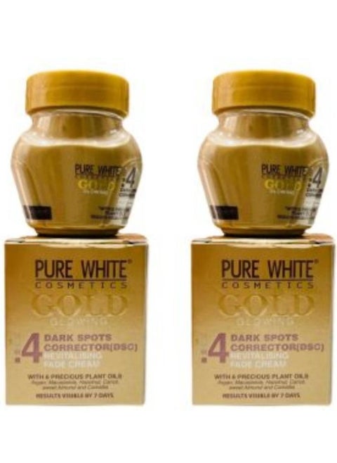 Gold Glowing 4 Face Cream Dark Spots Corrector 2 Pcs 2*30 ml