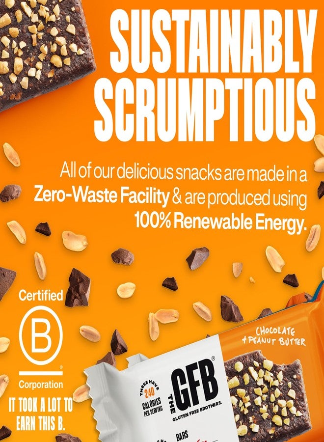 The GFB Chocolate Peanut Butter Protein Bars - Gluten Free, Plant Based, Non GMO, Sustainably Made – Ridiculously Tasty, Healthy, Vegan, Nutrition Snack Protein Bars, 2.05 oz (12 Count) - Image 5