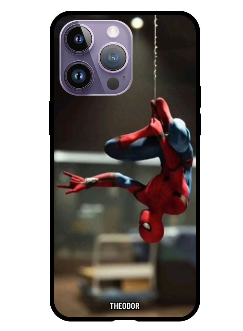 Theodor Protective Case Cover For Apple iPhone 14 Pro 6.1" 2022 Spider Haning - Image 1