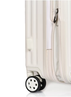MORANO Morano Modern Polycarbonate Lightweight Carry-on Luggage with Front Pocket and Built in TSA Lock (Beige) 20 Inch Dimension 35*21*49 CM  - Image 4