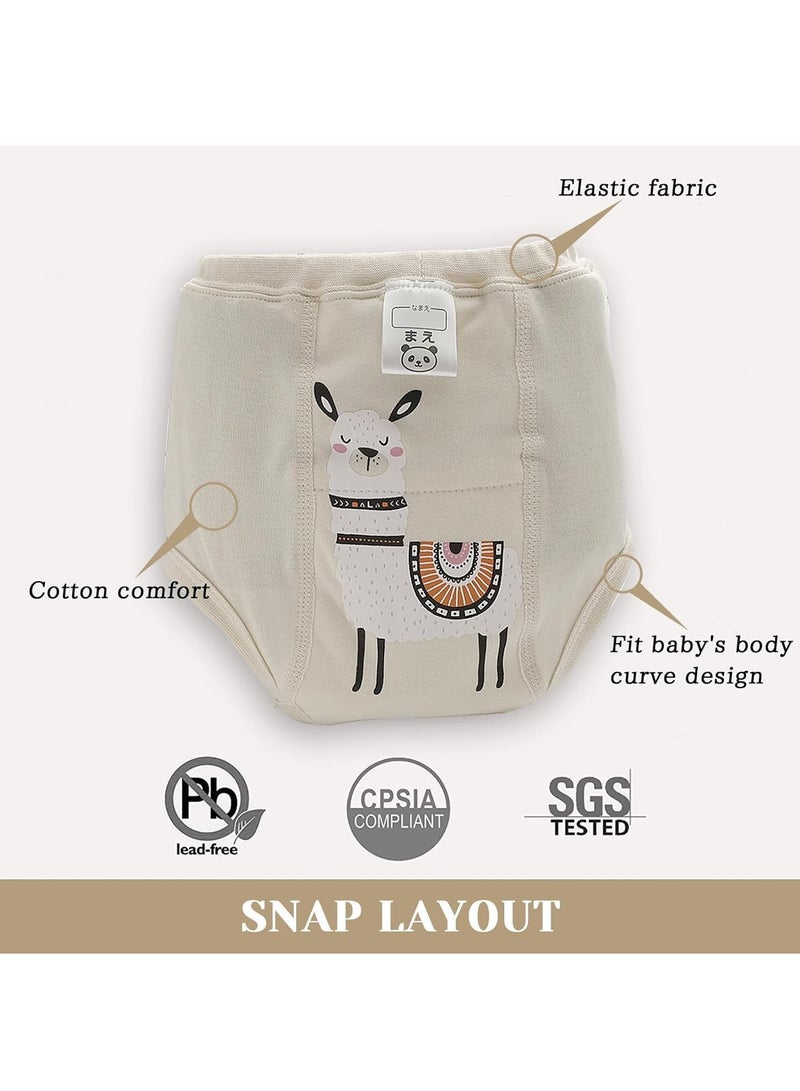 6PCS Baby Potty Training Pants Toddler Training Underwear for Boy and Girls Strong Absorbent Cotton Training Pants Breathable Potty Training Underwear Baby Washable diaper (A)  - Image 5