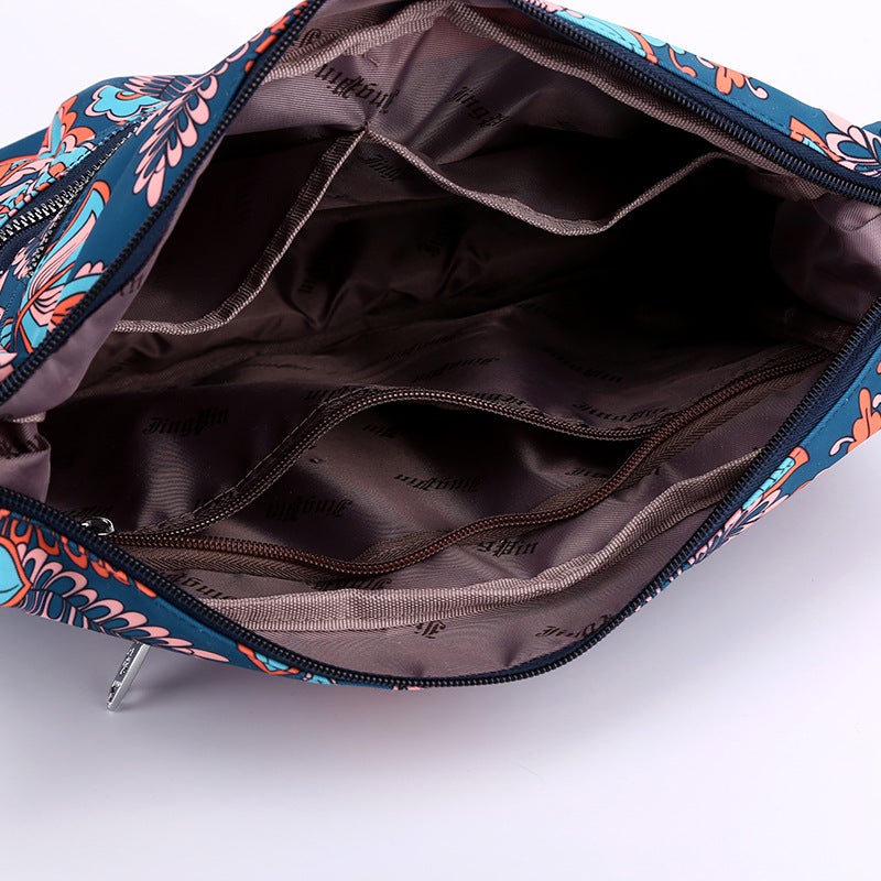 2023 New Pleated Women'S Bag Shoulder Crossbody Bag Nylon Cloth Bag Fashion Large Capacity Multi-Pocket Mummy Bag - Image 4